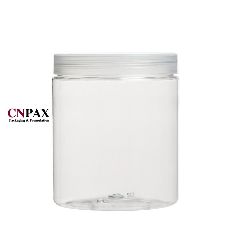 CNPAX Packaging 600 ml 20 oz wide mouth plastic dry food storage jar