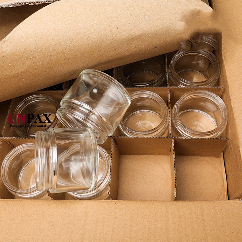 glass jar wide mouth glass bottle packaging