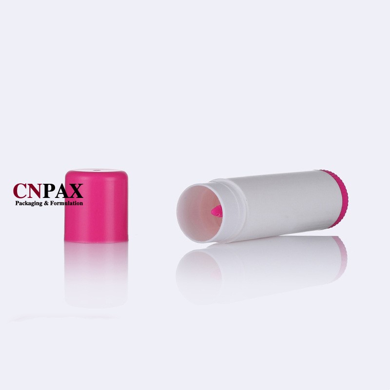 empty lip balm tube container