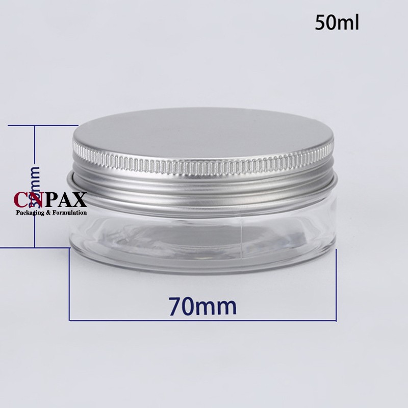 clear PET palstic jar