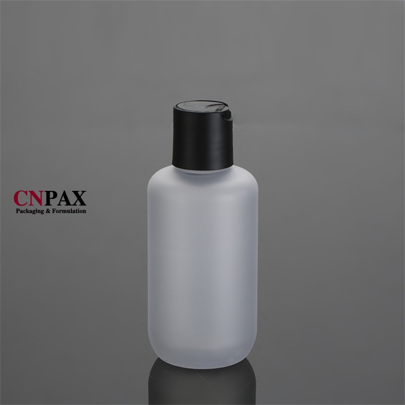 clear frosted matte plastic bottles