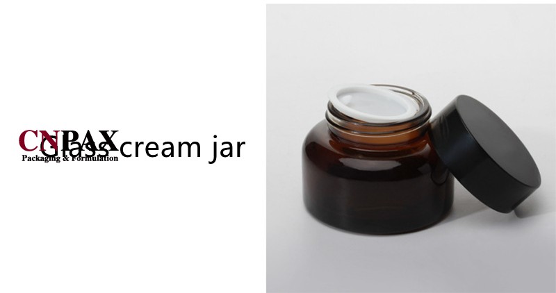 glass cream jar