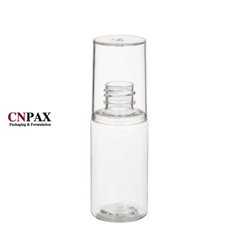 flush cap plastic bottles cylinder round bottles