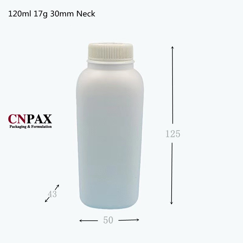 plastic powder bottle with sifter cap