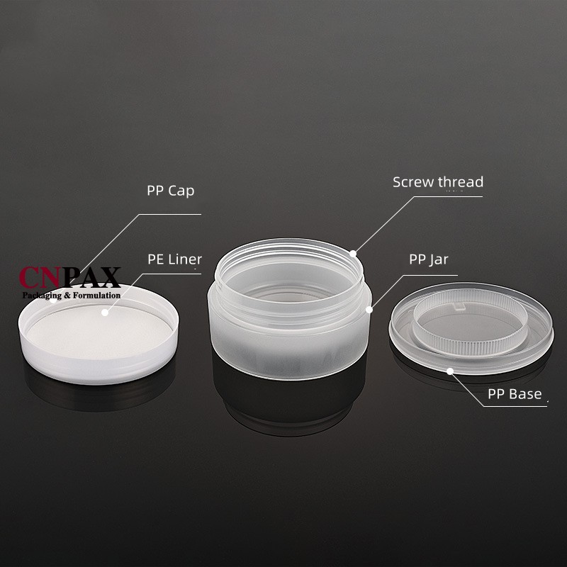 100 g double wall plastic cream jar