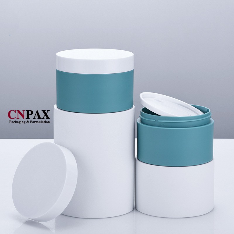 frosted matte thick wall plastic cream jar