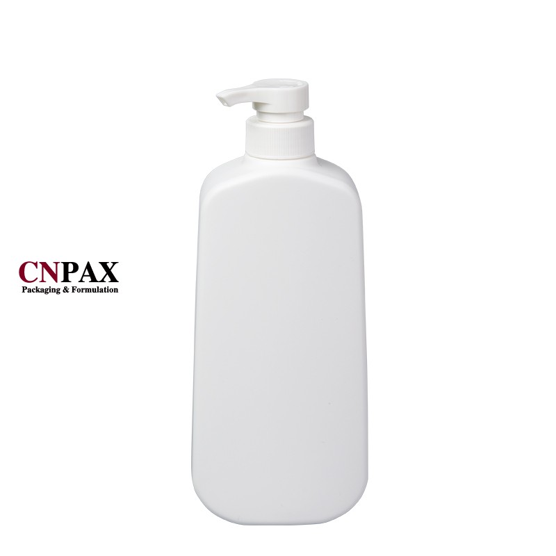 HDPE plastic shampoo bottle