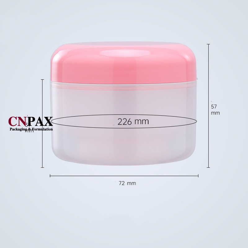 radius PP plastic cream jar