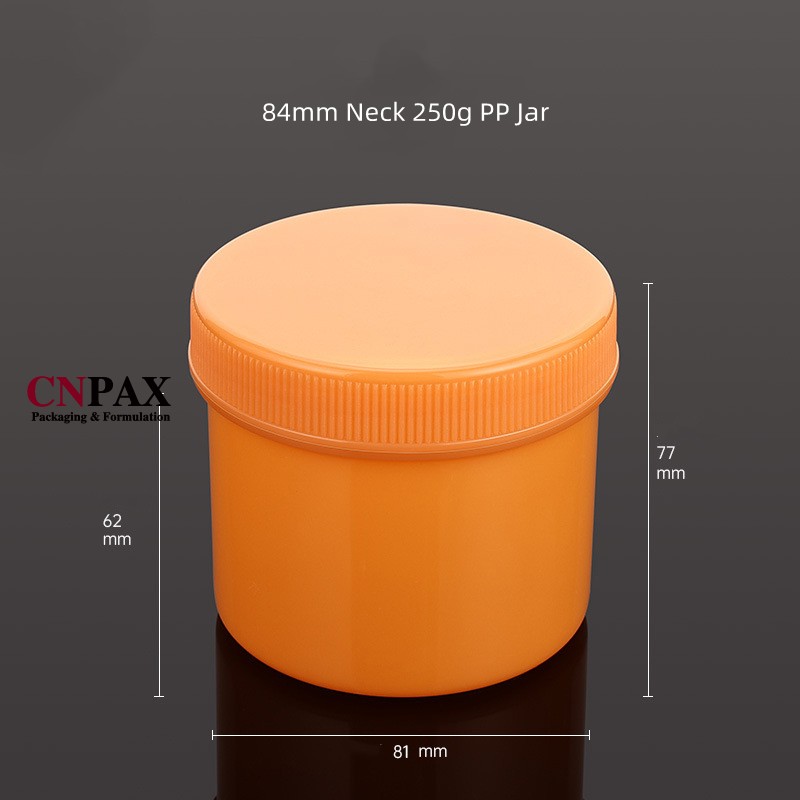 250 g 8 oz plastic jar container