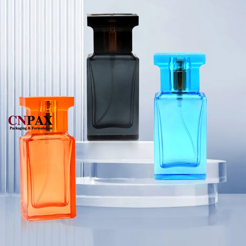 classic square glass perfume bottles