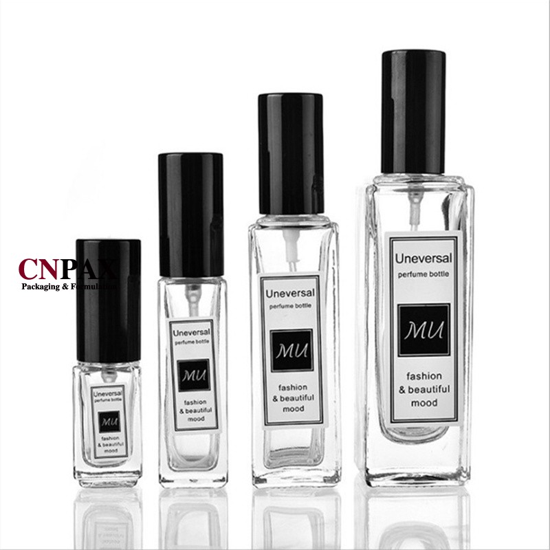 classic square glass perfume bottles
