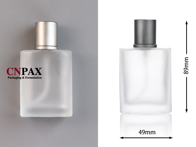 clear frosted matte glass perfume bottles
