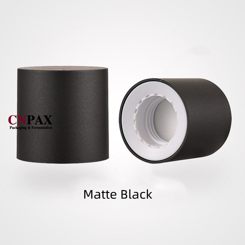 matte black double wall plastic screw cap
