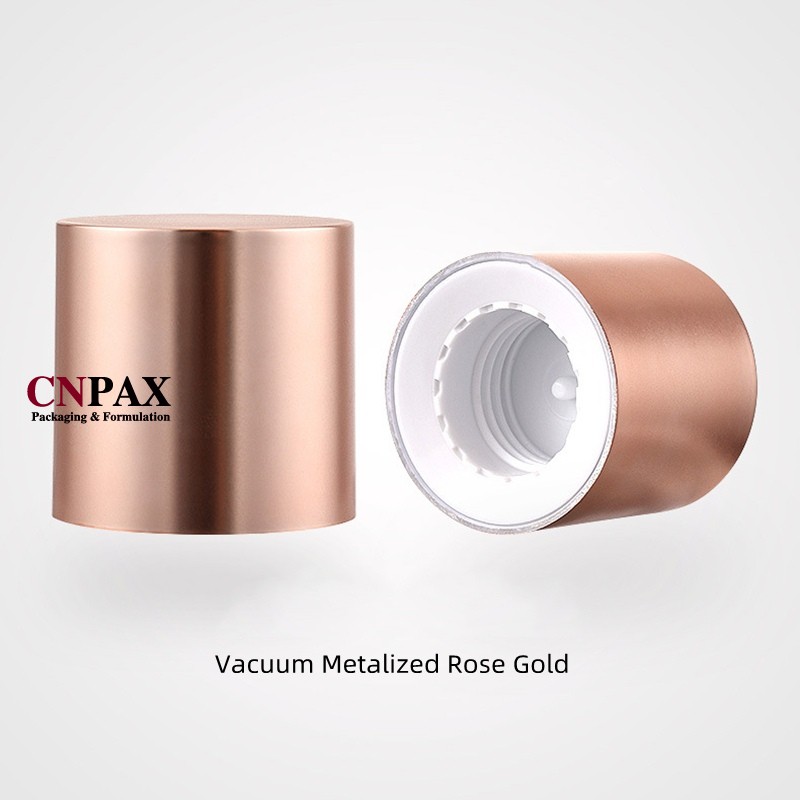 rose gold double wall plastic screw cap