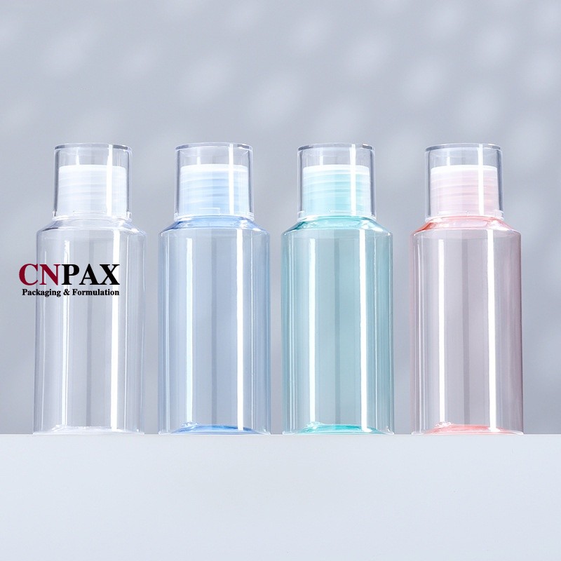 cylinder veral plastic bottle with screw cap
