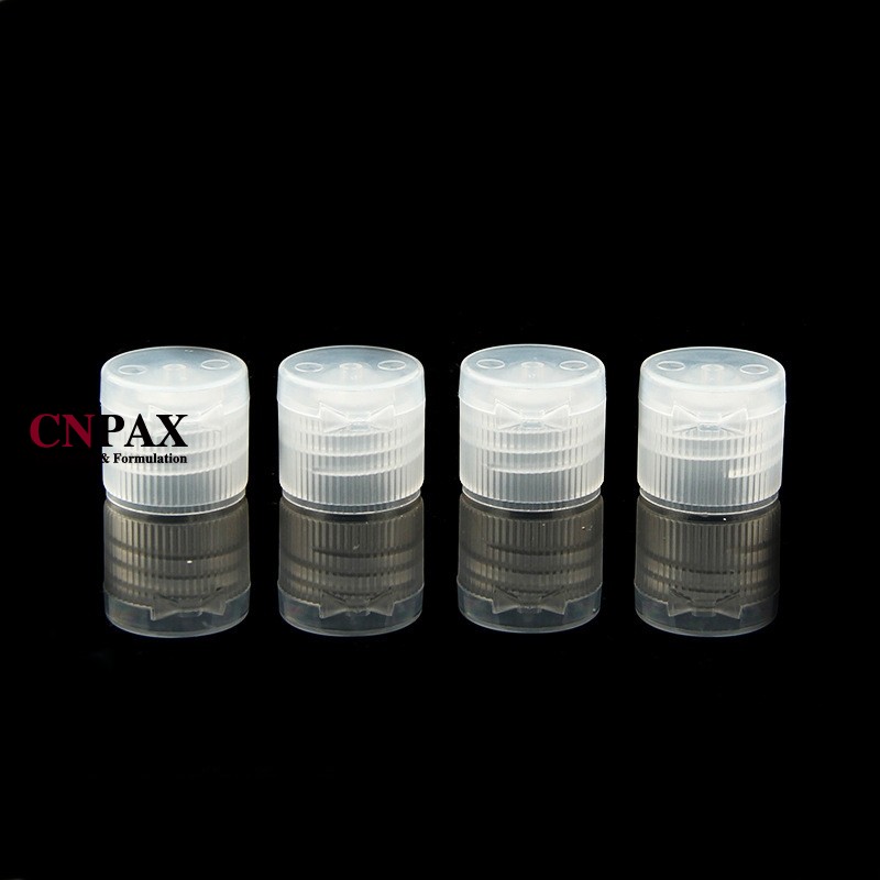 18-410 18 mm Natural Ribbed PP Plastic Flip Top Cap