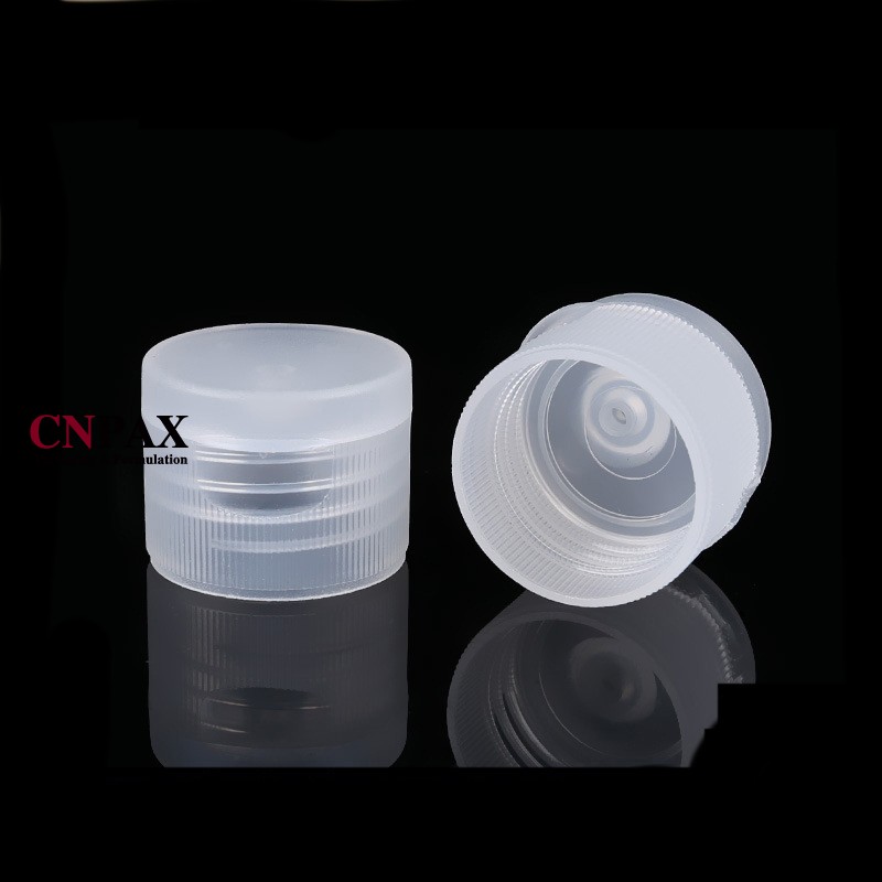 24-410 24 mm Natural Ribbed PP Plastic Flip Top Cap