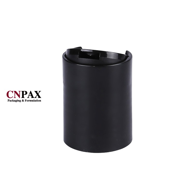 24-415 Black Disc Top Cap Plastic Dispensing Caps