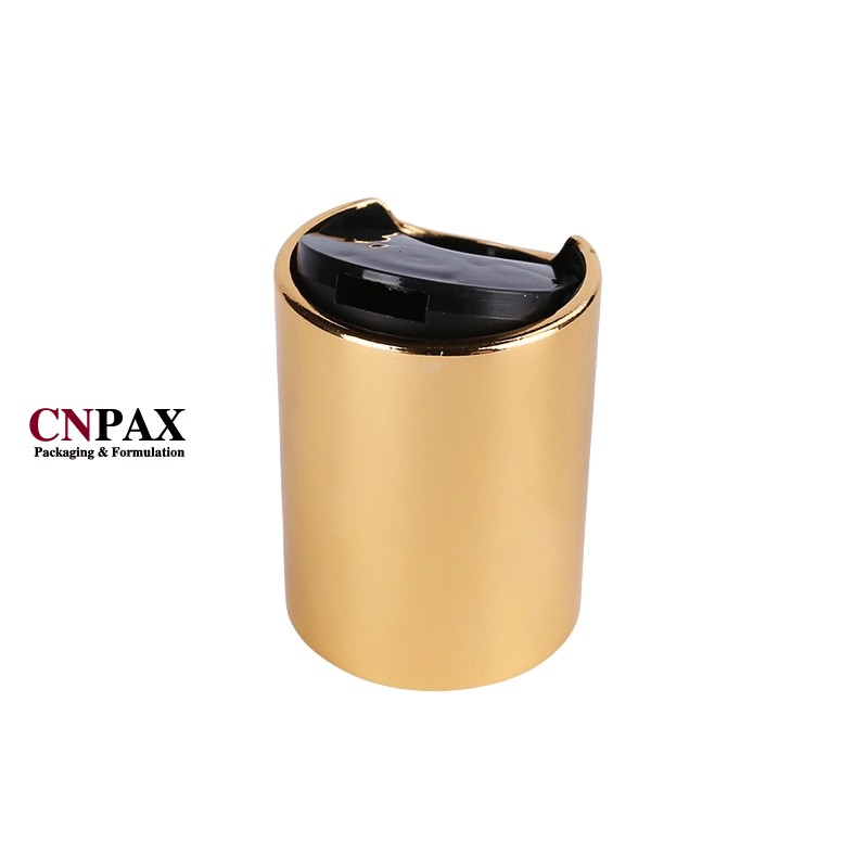 China factory gold aluminium shell disc top cap