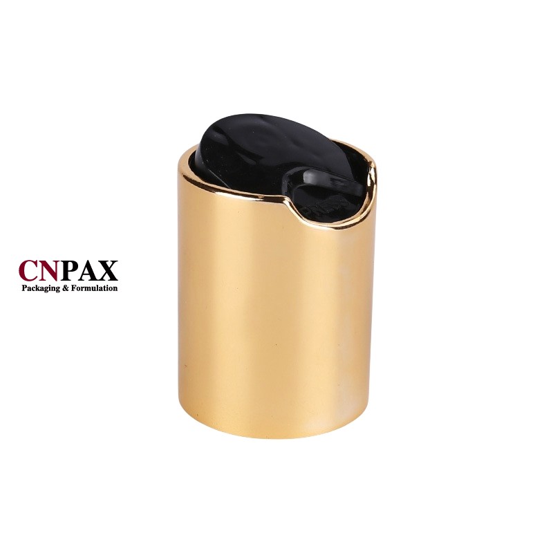 24-415 gold brushed aluminium shell disc top cap