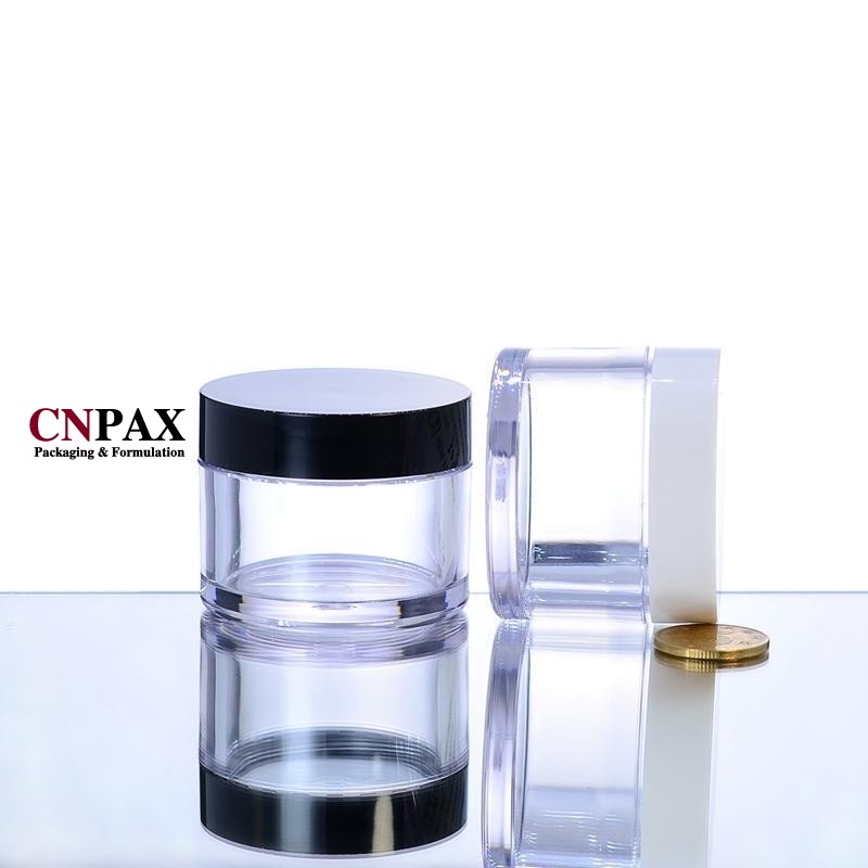 15 g heavy wall plastic cream jar