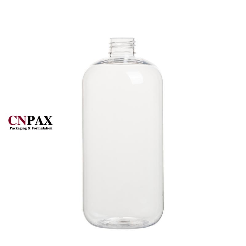 24-410 500ml 16oz boston round plastic bottles shampoo conditioner bottles
