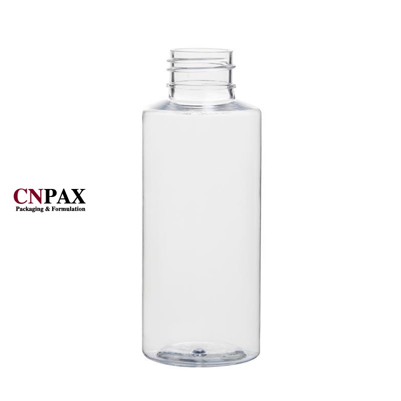 24-410 100ml 3.3oz cylinder round plastic bottles cleanser oil bottles