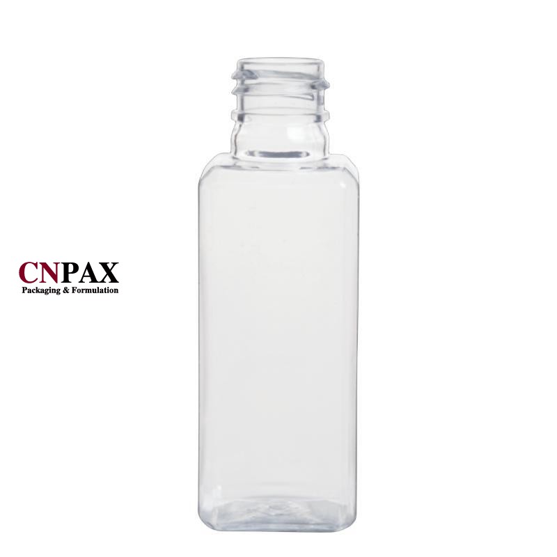 60ml 2oz plastic square bottles skin care packaging