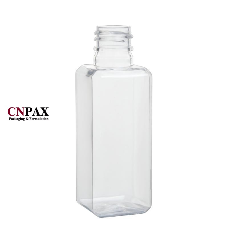 20-410 60ml square plastic bottle container travel size