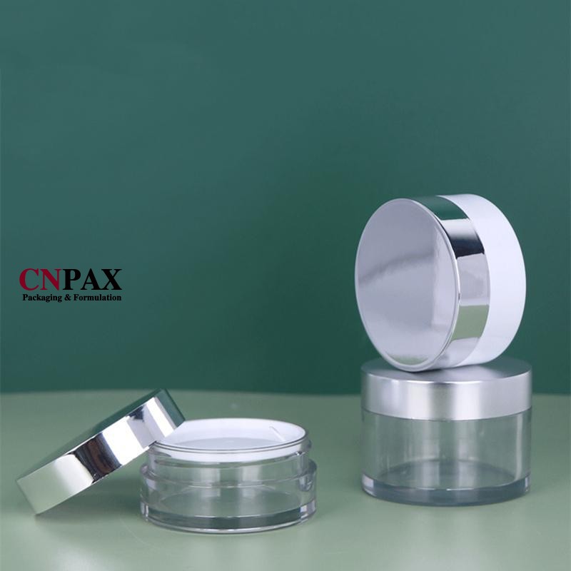 30g 50g clear thick wall plastic cream jar in stock