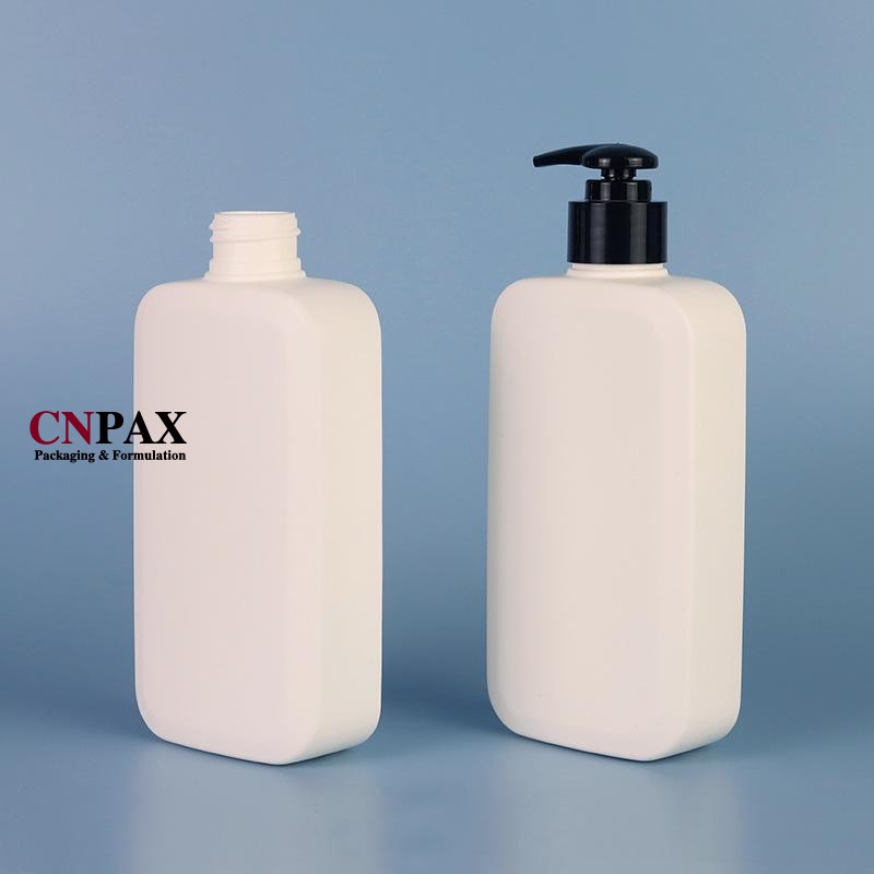400ml oblong HDPE plastic bottle shampoo bottle