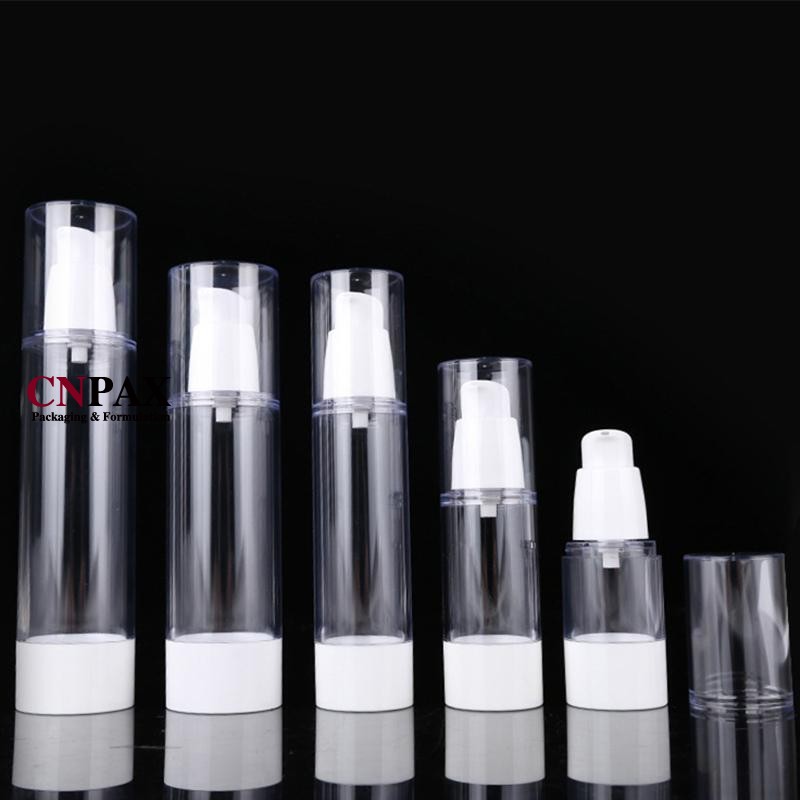 15 ml airless pump bottles skin care packaging