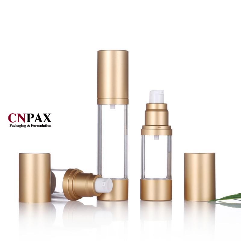 Discover Airless Serum Bottles with Matte Gold Aluminium Shell