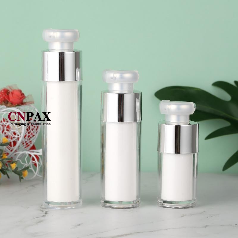 custom color airless serum bottles