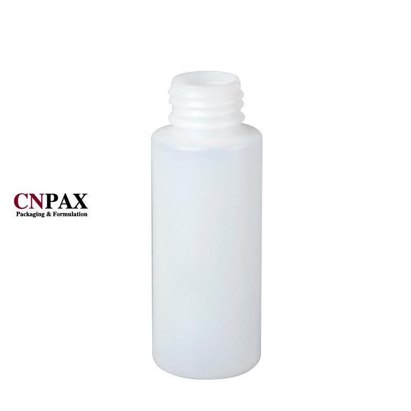 60 ml 2 oz cylinder round HDPE plastic bottles