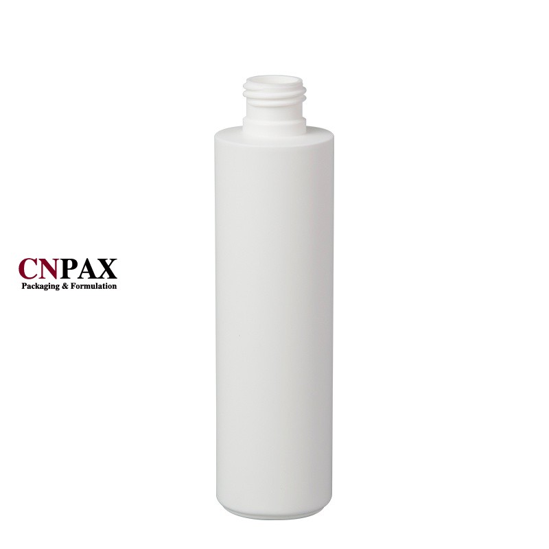 PCR 200ml 6.7oz cylinder round HDPE plastic bottles