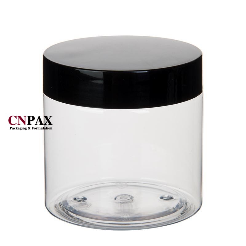 200 ml wide mouth low profile plastic jar