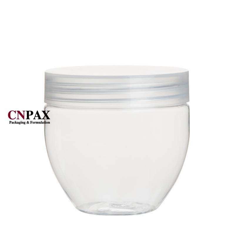 150 ml 5 oz bowl shaped plastic cream jar