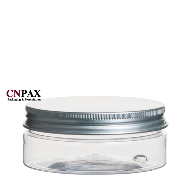 100 ml 3.3 oz low profile plastic cream jar