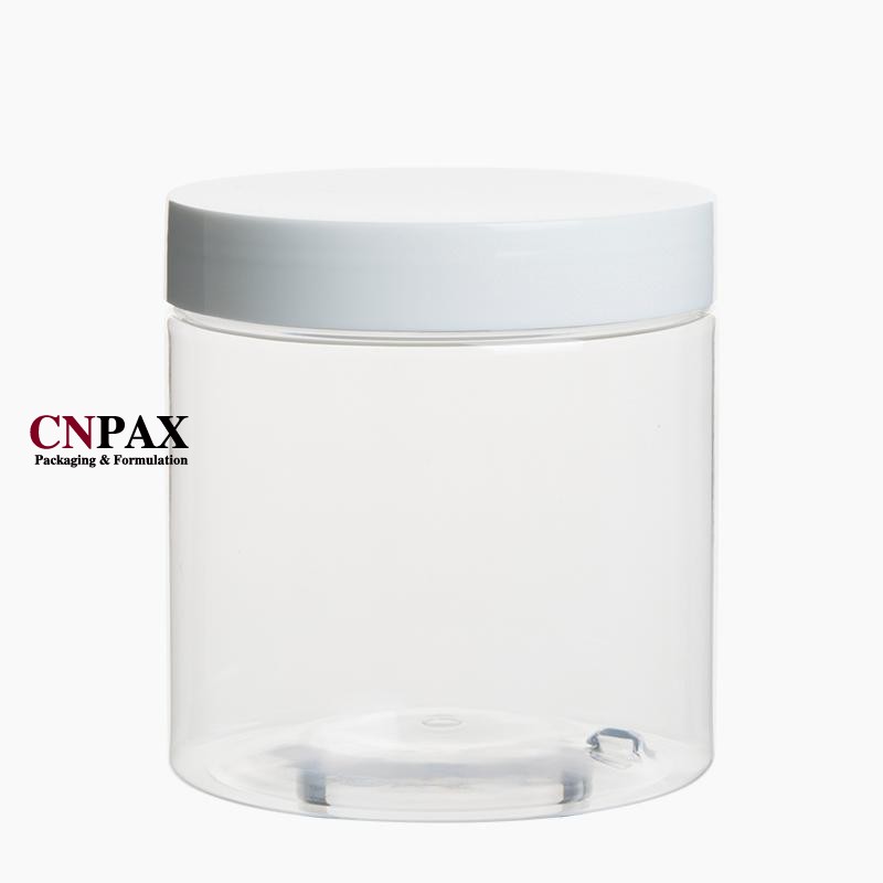 400 ml 13.3 fl oz wide mouth plastic storage jar body scrub jar