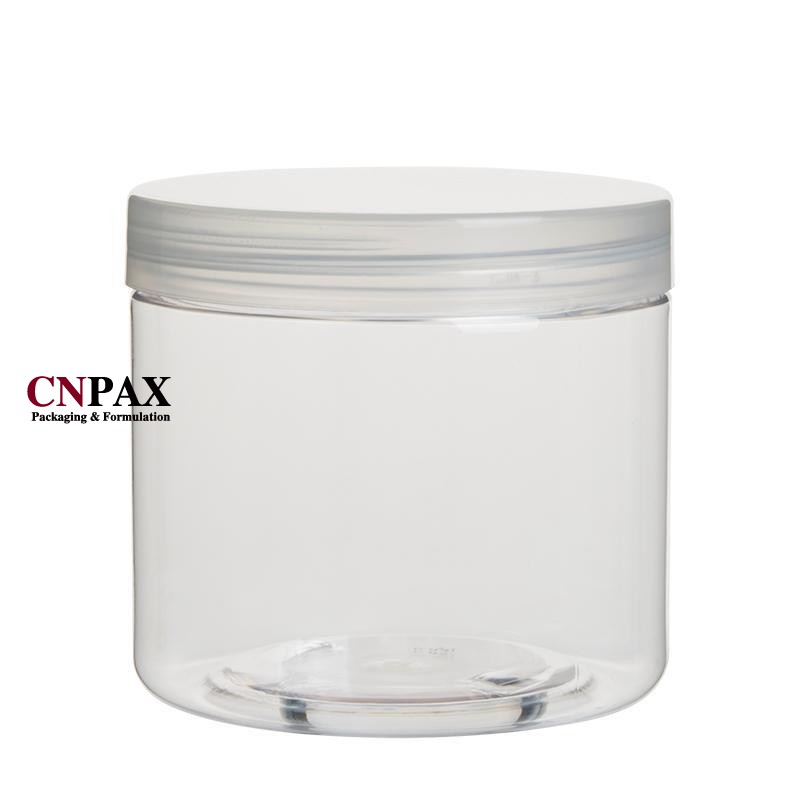 CNPAX Packaging 500 ml 16 oz wide mouth plastic storage jar