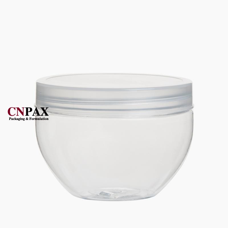 CNPAX Packaging 250 ml 8 oz bowl shaped plastic cream jar