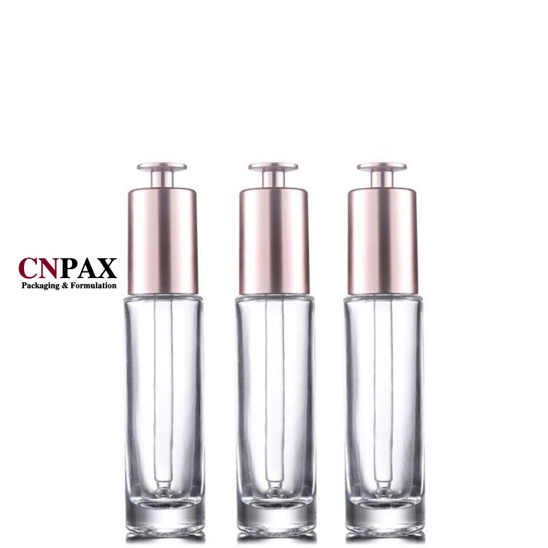 30 ml 1 oz cylinder round glass dropper bottles